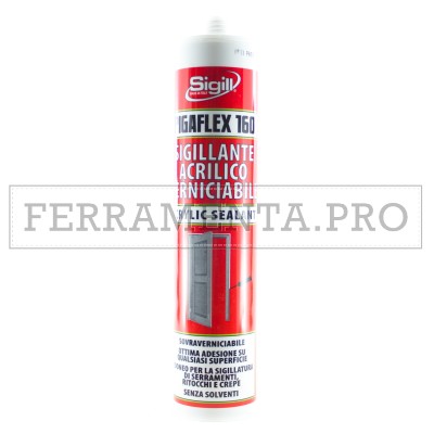 SIGILLANTE ACRILICO VERNICIABILE Pigaflex 160 300ml VARI COLORI per EDILIZIA
