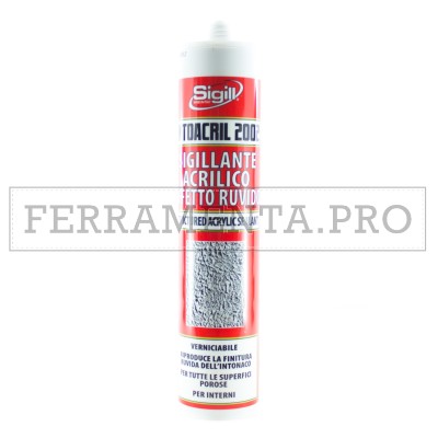 SIGILLANTE ACRILICO BIANCO EFFETTO INTONACO Intoacril 2002 300ml per CREPE