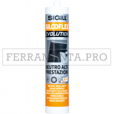 SILICONE SIGILLANTE ADESIVO SIGILL SILCOFLEX EVOLUTION NEUTRO BIANCO 280ml