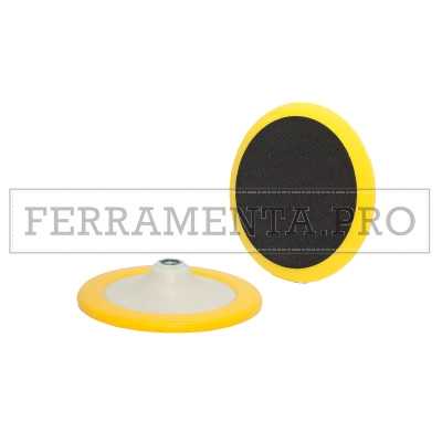 PLATORELLO VELCRATO D. 175mm con ATTACCO M14 per DISCO in LANA mod. CVL