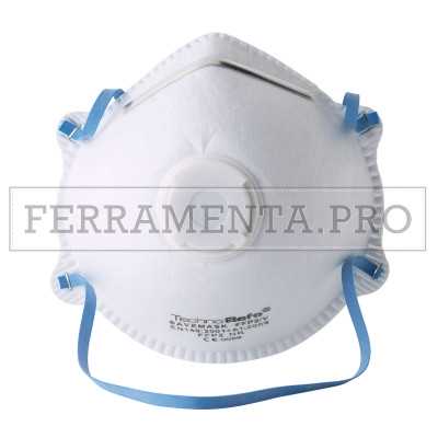 MASCHERINA FACCIALE FILTRANTE MONOUSO FFP2V a conchiglia con valvola FFP2 V