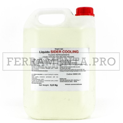 FLUIDO LIQUIDO REFRIGERANTE TANICA 5 KG per SALDATURA SALDATRICE SIDER COOLING