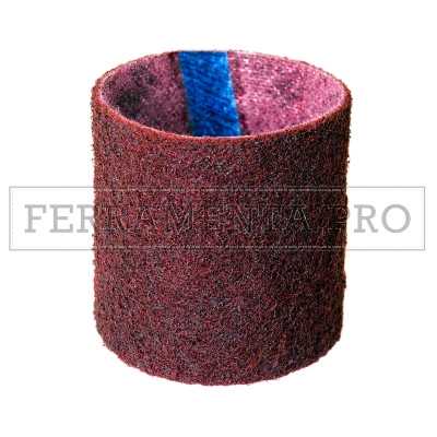 NASTRO ABRASIVO in SCOTCH-BRITE™ 90x100mm per RUOTE ad ESPANSIONE o GONFIABILI SMERIGLIATURA FERRO METALLI SATINATRICE