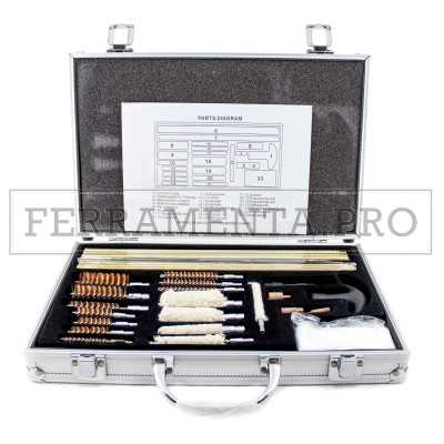 KIT SCOVOLI in ACCIAIO per PULIZIA ARMI FUCILE CACCIA MANUTENZIONE CALDAIA