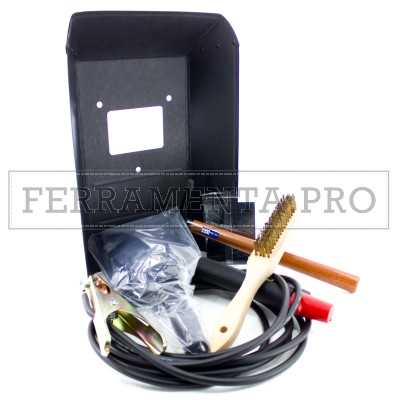 KIT ACCESSORI PROFESSIONALI per SALDATURA ad ELETTRODO con CAVO 16mm2 PINZA 200A