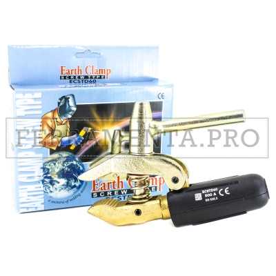 PINZA MORSETTO MASSA SCREW 6 A VITE per FILO SALDATRICE ELETTRICA