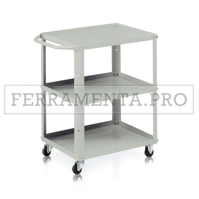 CARRELLO da LAVORO OFFICINA PORTAUTENSILI con 3 RIPIANI PORTATA 120kg