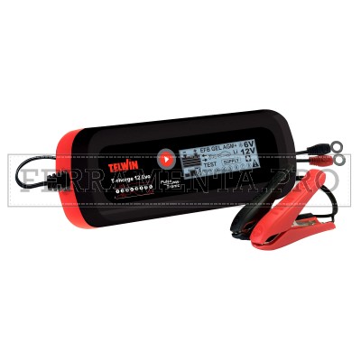CARICABATTERIE MANTENITORE TESTER AUTO BARCA MOTO TELWIN T-CHARGE 12 EVO 6/12 V