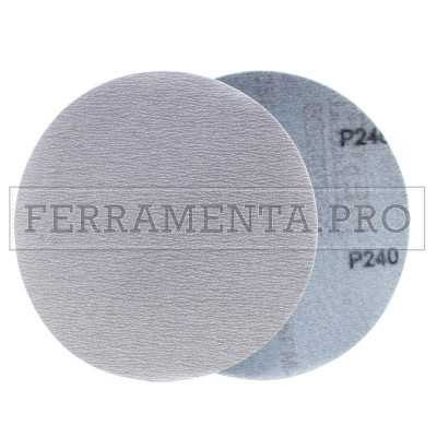 DISCO VELCRATO STEARATO SENZA FORI Ø150mm per ROTORBITALE per LEVIGARE LEGNO VERNICE STUCCO CARROZZERIA 