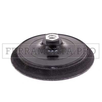 PLATORELLO M14 VELCRATO con MOUSSE per SMERIGLIATRICE SATINATRICE LUCIDATRICE