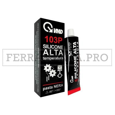 GUARNIZIONE SIGILLANTE SILICONICA PASTA NERA VMD 103 P 75ml per MOTORI CAMINO