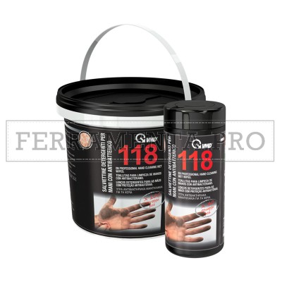 SALVIETTE DETERGENTI ABRASIVE VMD 118 SGRASSANTI per GRASSO OLIO LAVORO OFFICINA