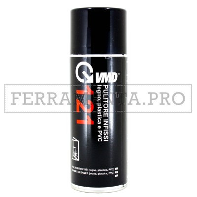 PULITORE PER INFISSI SPRAY VMD 121 400ml per ALLUMINIO LEGNO PLASTICA PVC