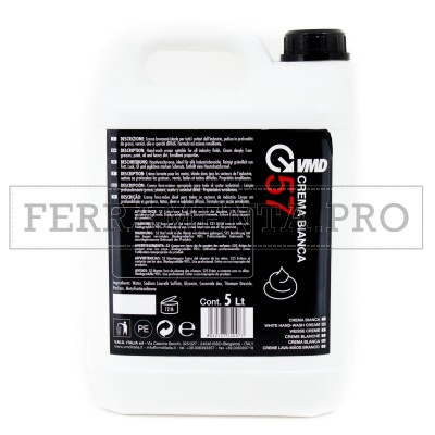 PASTA CREMA LAVAMANI BIANCA PROFESSIONALE 5 LITRI VMD57 SGRASSANTE EMOLIENTE