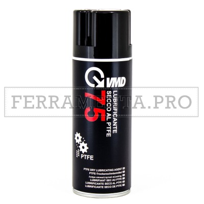 LUBRIFICANTE SECCO AL PTFE SPRAY 400ml VMD75 PROFESSIONALE TEFLON ANTIADESIVO ANTI FRIZIONE 