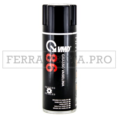 GRASSO DI VASELINA SPRAY VMD86 400ml OLIO VASELLINA LUBRIFICANTE TECNICO NAUTICA PROFESSIONALE