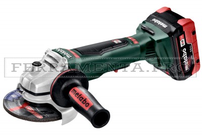 Metabo WPB 18 LTX BL 125 Quick Smerigliatrice angolare a batteria in Valigetta in plastica