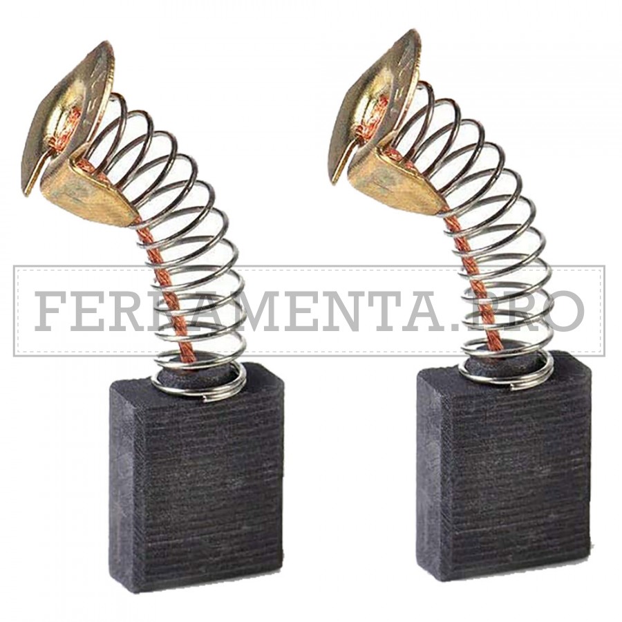 Set Spazzole In Carbonio Per Motori Auto - 5 Misure: 8x8x25, 8x9x25, 8x10x25, 5x5x10, 4x4x10 Mm - 12-24 Volt - Per Ventole, Alzacristalli, Tergicristalli (2 Pezzi 5x5x10)