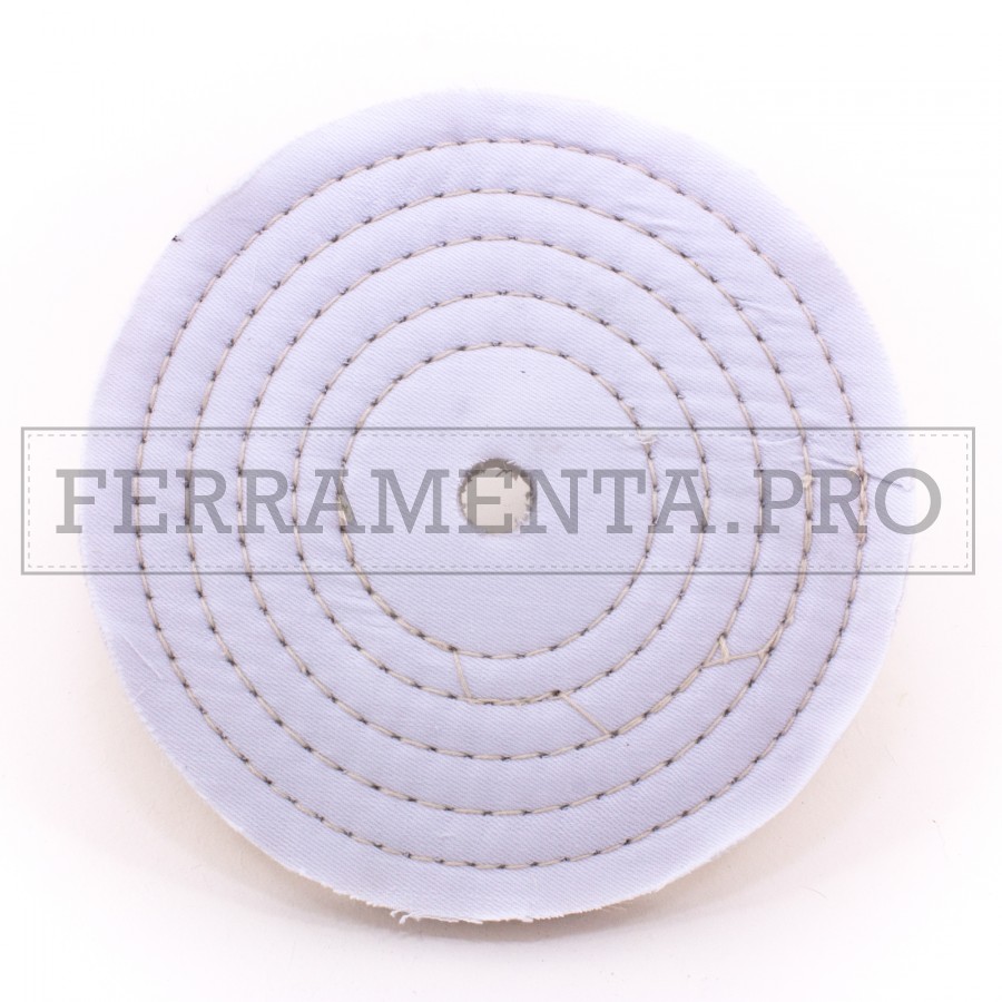 Disco Lucidatura A Spirale In Cotone - 125mm, Foro Piccolo, Per Metalli E Legno - Foto 8