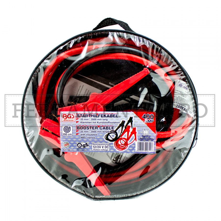 MG CAVI SERIE CAVI AVVIAMENTO CON PINZA DA 500AH 35MMQ. - 3500MM. (Conf