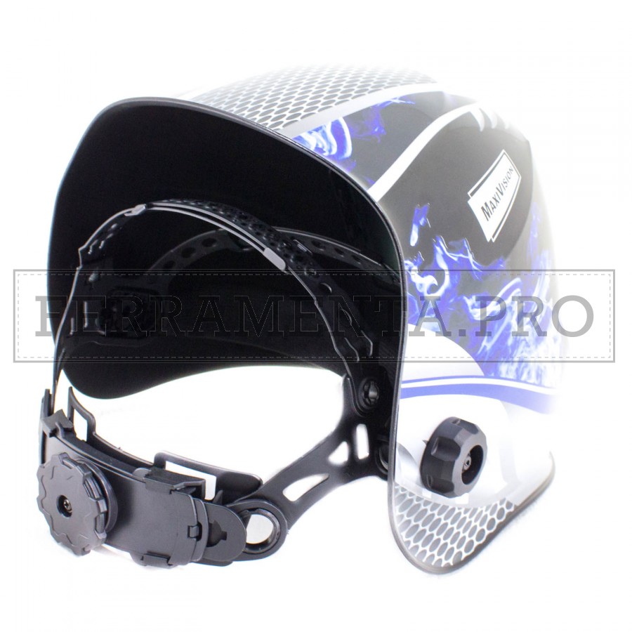 Maschera Saldatura Auto-oscurante - Visiera Grande, Filtro 1/1/1/2, ABS, Protezione Occhi Professionale