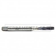 MASCHIO A MACCHINA FILETTATURA METRICA ELICOIDALE 15° ISO MA HSS-Co 5% + TiAIN per FORI CIECHI