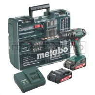 METABO TRAPANO a PERCUSSIONE a BATTERIA SB 18 con TOOLBOX per FORARE AVVITARE