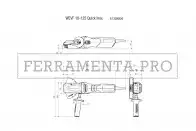 Metabo WEVF 10-125 Quick Inox Smerigliatrice angolare a testa ribassata