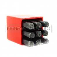 PUNZONI NUMERICI IN ACCIAIO 9 PEZZI DUREZZA EXTRA per LAMIERE