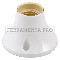 BASE DIRITTA PER PUNTO LUCE max. 60W - colore bianco