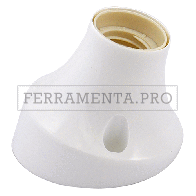 BASE CURVA PER PUNTO LUCE max. 60W - colore bianco