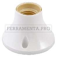 BASE DIRITTA PER PUNTO LUCE max. 60W - colore bianco