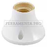 BASE DIRITTA PER PUNTO LUCE max. 60W - colore bianco