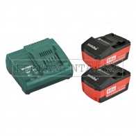 METABO SET DI BASE 2 BATTERIE DA 4,0 AH + CARICABATTERIE
