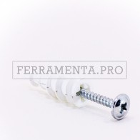 TASSELLO in NYLON con VITE PER CARTONGESSO DRIVA NYLON AUTOPERFORANTE