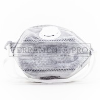 MASCHERINA FACCIALE FILTRANTE MONOUSO FFP3CV pieghevole ai carboni attivi con valvola FFP3 C V