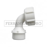 PIPA in NYLON per LAVATRICI con GHIERA GIREVOLE 3/4M-3/4F 104160313