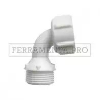 PIPA in NYLON per LAVATRICI con GHIERA GIREVOLE 3/4M-3/4F 104160313