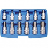 KIT 12 PEZZI, CHIAVI A BUSSOLA ESAGONALI, 5-22 MM, ATT. 1/2