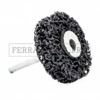 DISCO RUOTA ABRASIVA BLACK CLEANER con GAMBO per ASPORTARE VERNICI RUGGINE SMALTI OSSIDAZIONI