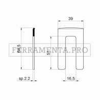 COMBIARIALDO 270 INCONTRO GREZZO per CRICCHETTO MEDIO CHIUSURA WASISTAS VASISTAS