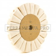 DISCO RUOTA in COTONE ONDULATO VENTILATO per LUCIDATURA ACCIAIO INOX METALLI OTTONE LUCIDATRICE