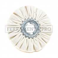 DISCO IN COTONE VENTILATO per LUCIDATURA A SPECCHIO ACCIAIO INOX RAME OTTONE ALLUMINIO