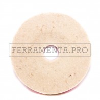 DISCO RUOTA in FELTRO MAGIC VELCRATO per LUCIDATURA a SPECCHIO METALLI ACCIAIO
