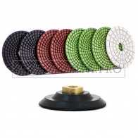 KIT LUCIDATURA MARMO GRANITO SCURO con DISCHI DIAMANTATI AD ACQUA