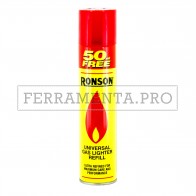 GAS BUTANO RONSON per RICARICA ACCENDINI 300 ML UNIVERSALE
