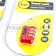 LUCCHETTO DA VIAGGIO CON COMBINAZIONE YALE YP2 per BORSE VALIGIE BICI MOTO CATENE