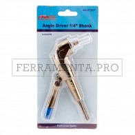 PORTA INSERTI ATTACCO 1/4" ad ANGOLO 90° con CALAMITA e IMPUGNATURA REGOLABILE