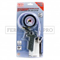 PISTOLA GONFIAGGIO PNEUMATICA PER GOMME AUTO MOTO BICI PNEUMATICI IN ALLUMINIO PRESSOFUSO PROFESSIONALE