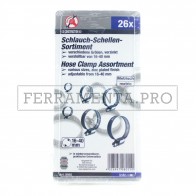 KIT ASSORTIMENTO FASCETTE STRINGITUBI ACCIAIO ZINCATO DA 26 PEZZI PROFESSIONALE